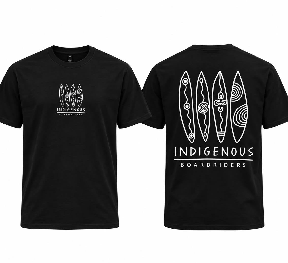 PRE-ORDER Indigenous Boardriders Original Box Tee – Black